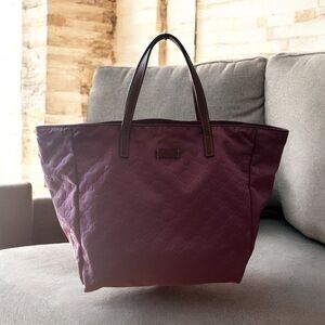 Gucci Purple Nylon Women's Tote Bag